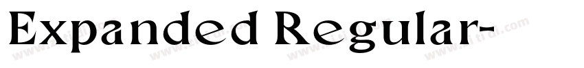Expanded Regular字体转换 Expanded Regular字体转换